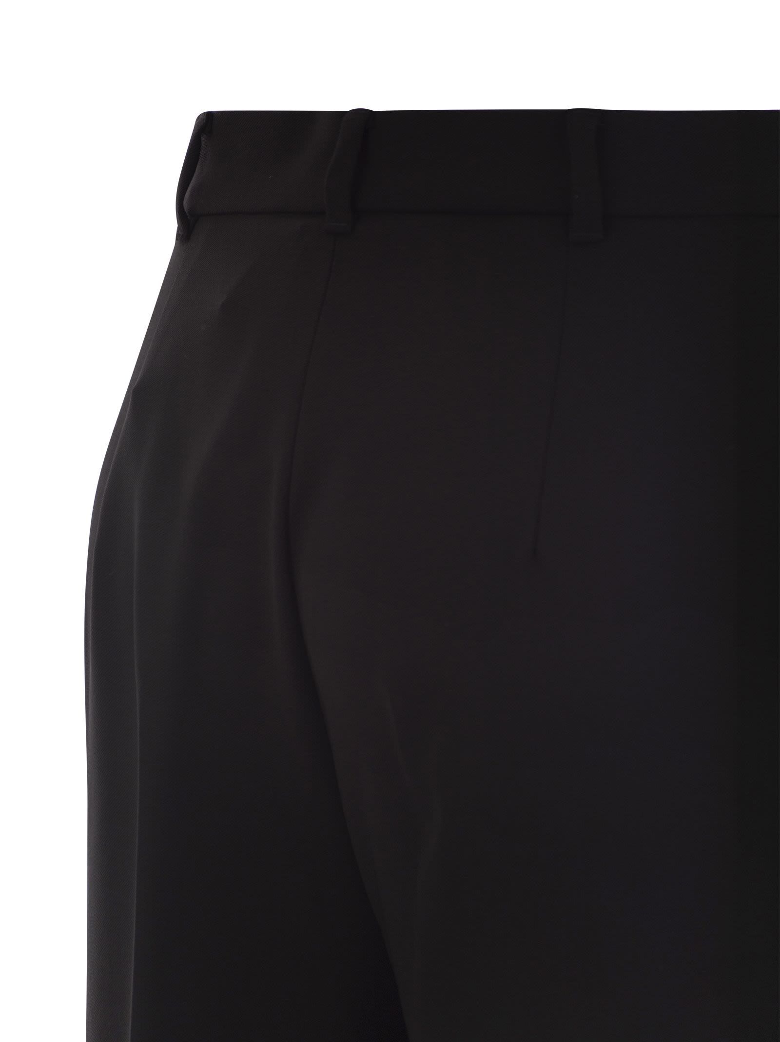 Max Mara High-rise Cady Wide-leg Pants In Black