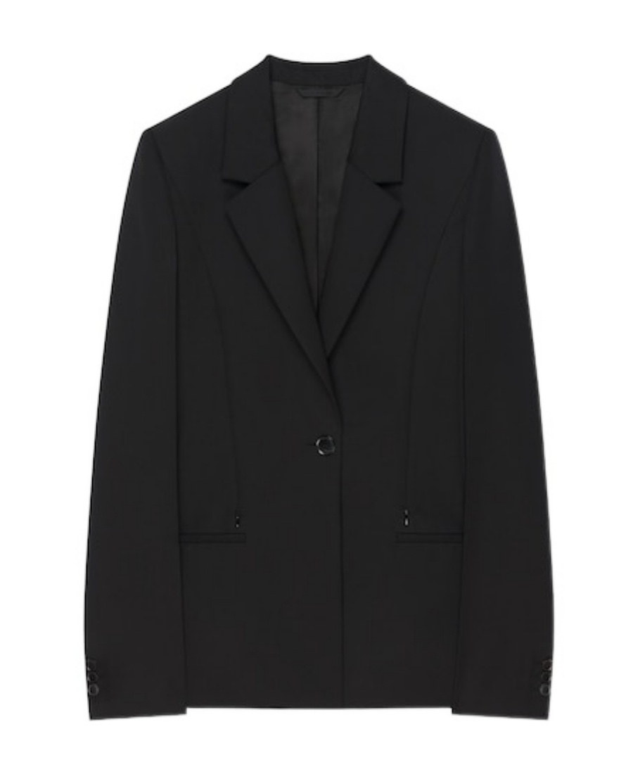 Givenchy Single-breasted Cape Blazer In Black