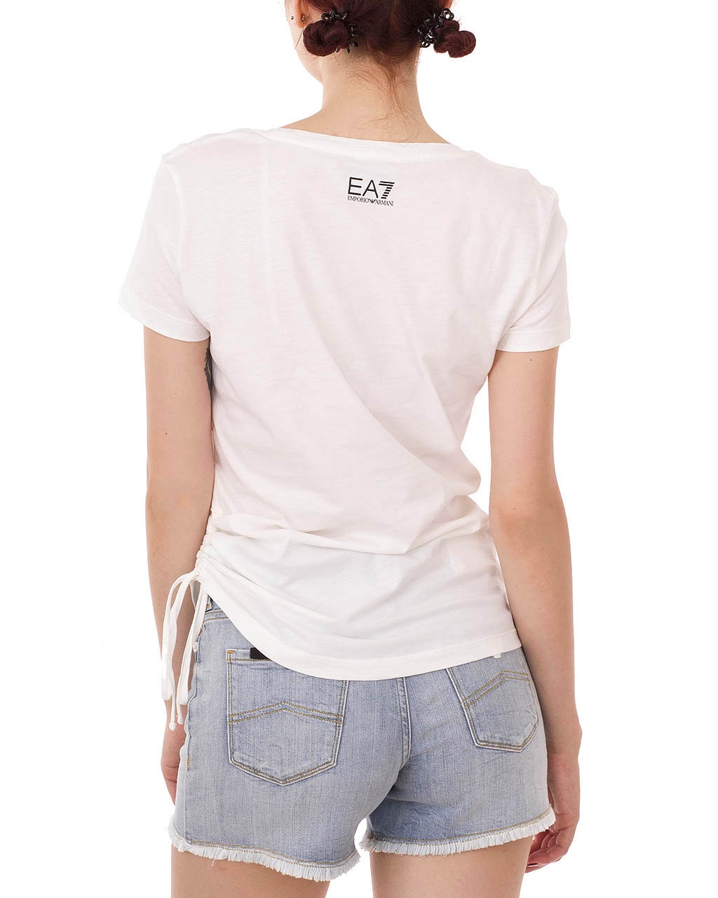EA7 T-SHIRT WITH ROUND NECK AND SHORT SLEEVES 