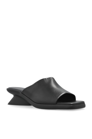 Vic Matie Block Heel Mules In Black