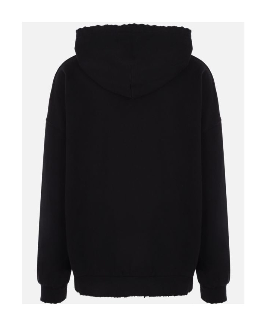 PALM ANGELS PALM ANGELS LOGO EMBROIDERED LONG SLEEVED HOODIE