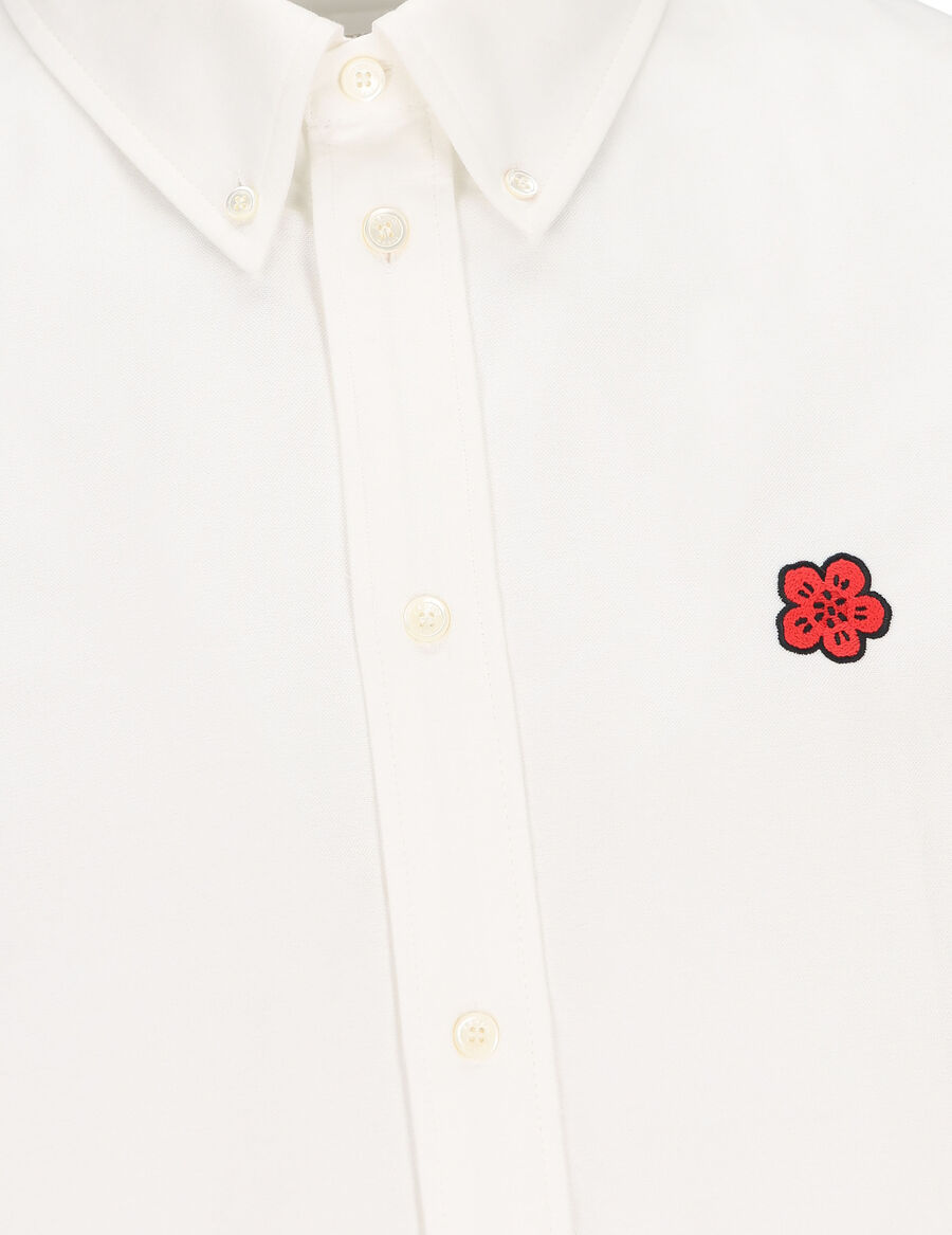 Kenzo Shirt With Boke Flower Embroidery In White