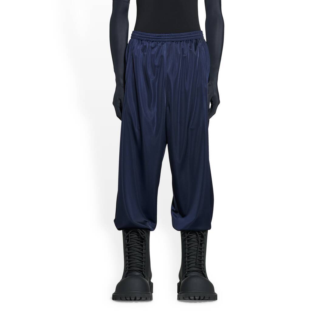 Balenciaga Drop-crotch Trousers In Blue