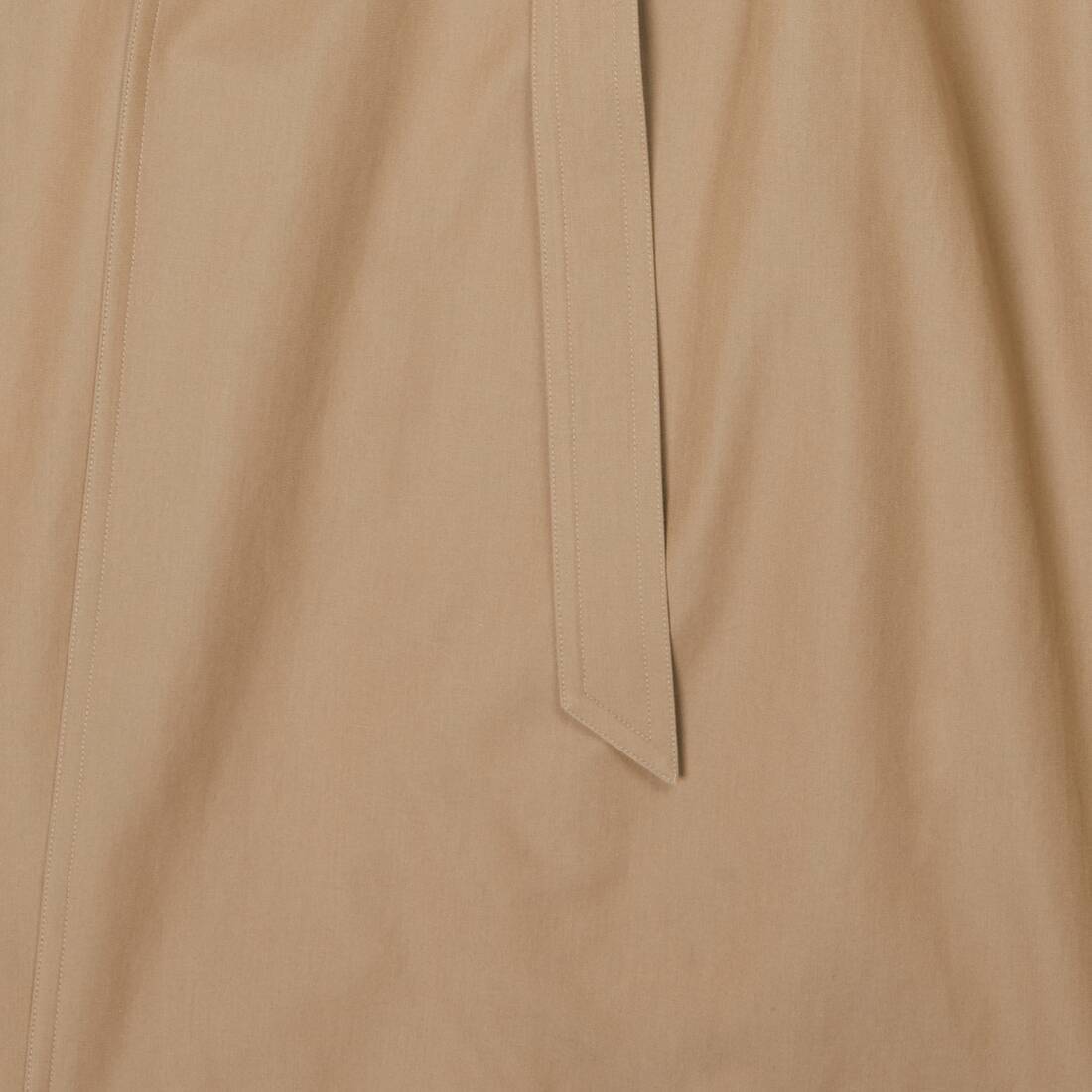 Balenciaga Oversized Belted Trench Coat In Brown