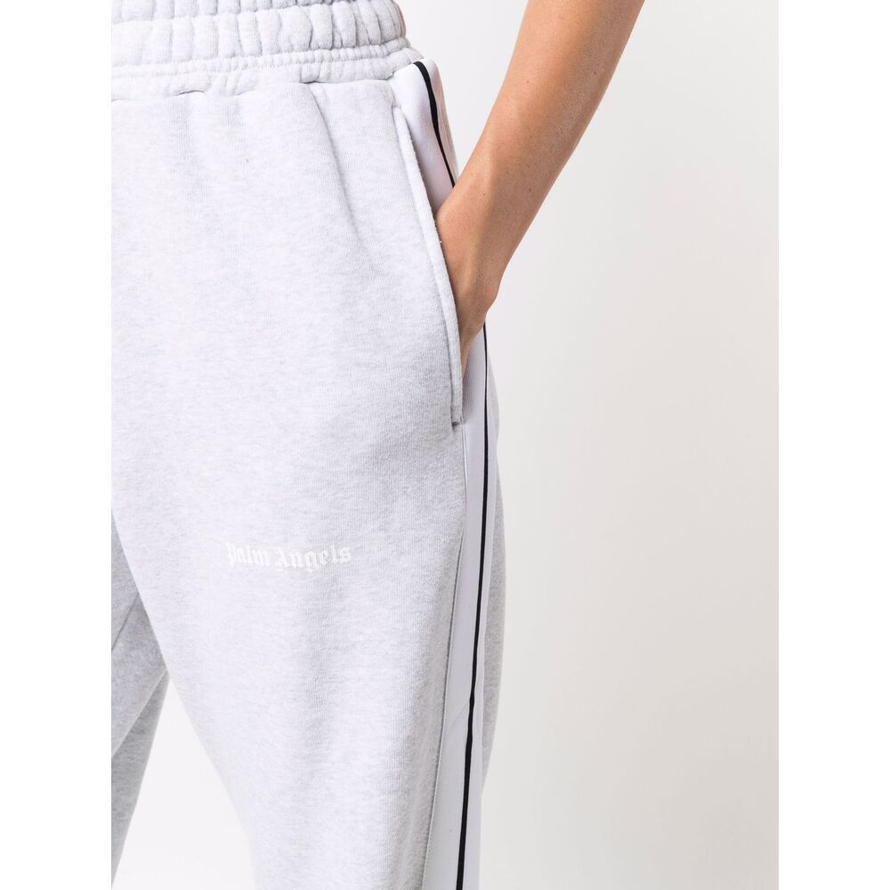 Shop Palm Angels Logo-print Track Pants In White