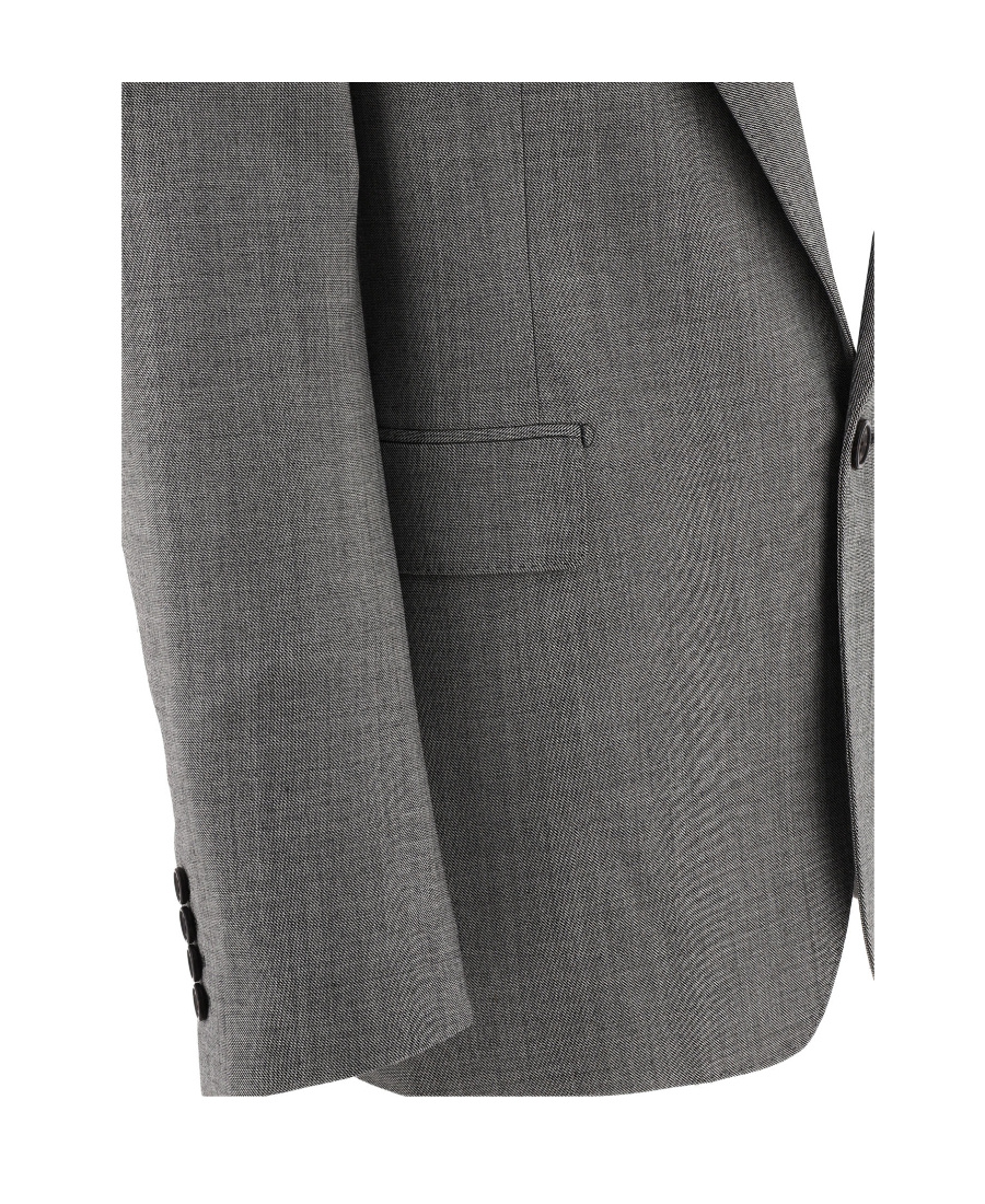 Alexander Mcqueen Alexander Mc Queen Single Breasted Wool Blazer In Gray