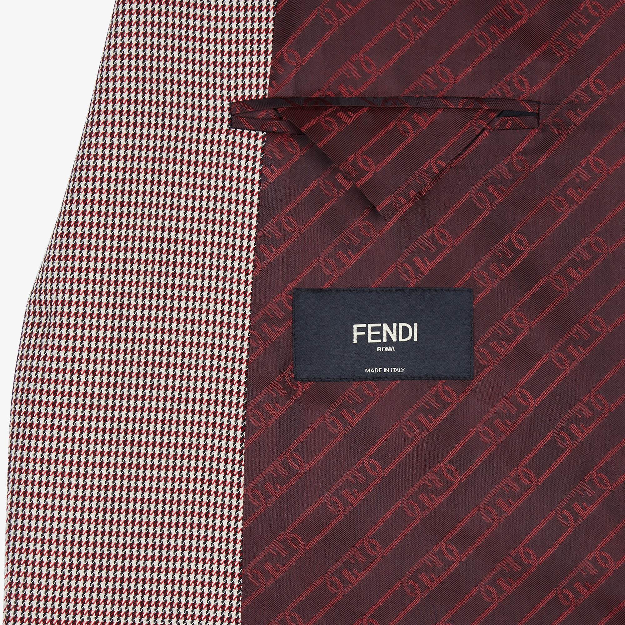 Fendi Single-breasted Houndstooth Blazer In Multicolor