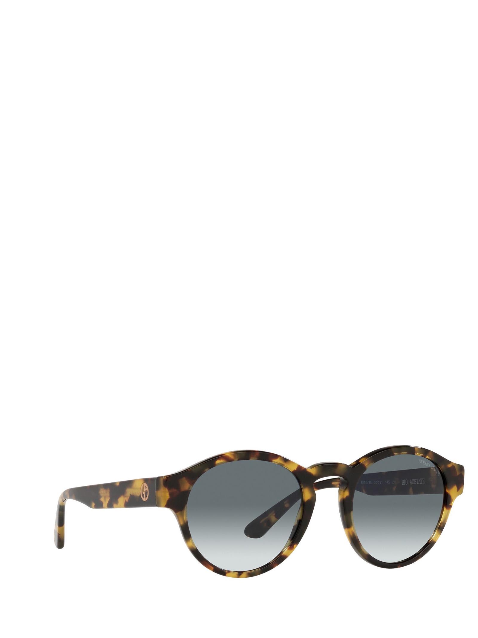 Giorgio Armani Logo Glasses In Gray