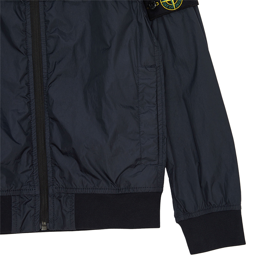 Stone Island Compass-badge Bomber Jacket In Blue