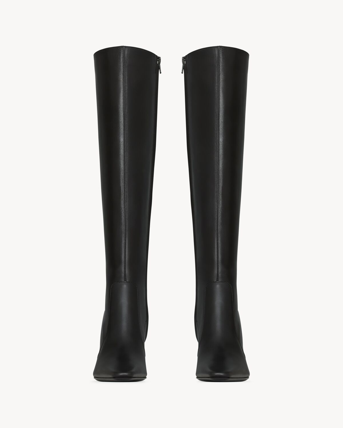 Saint Laurent Francoise Boots In Smooth Leather In Black