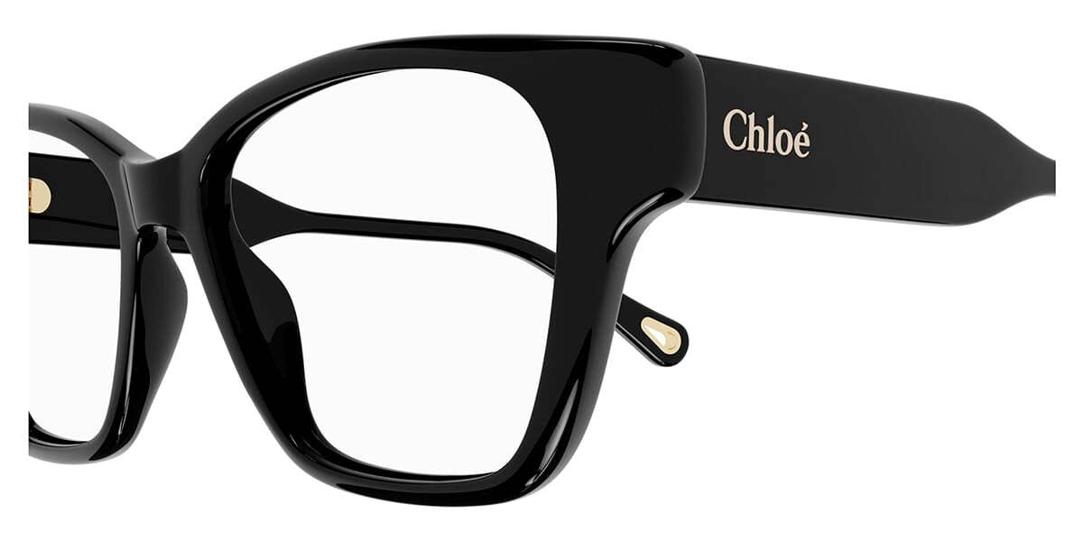 Chloé Logo Marking Flat Light Mirror In Black