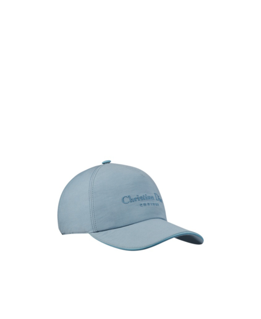 Dior Logo Logo Baseball Hat In Blue