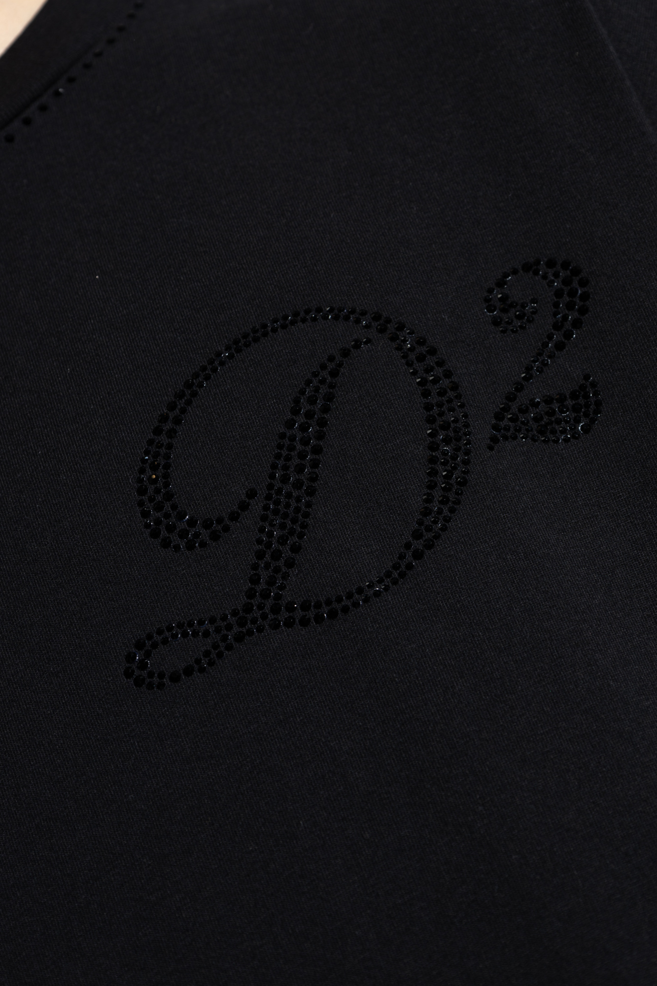 Dsquared2 Open-necked Black Shirt In Black