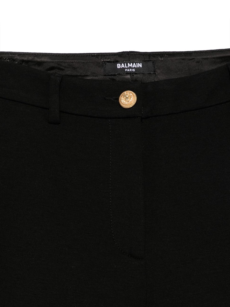 Balmain Belt Loops Slacks In Black