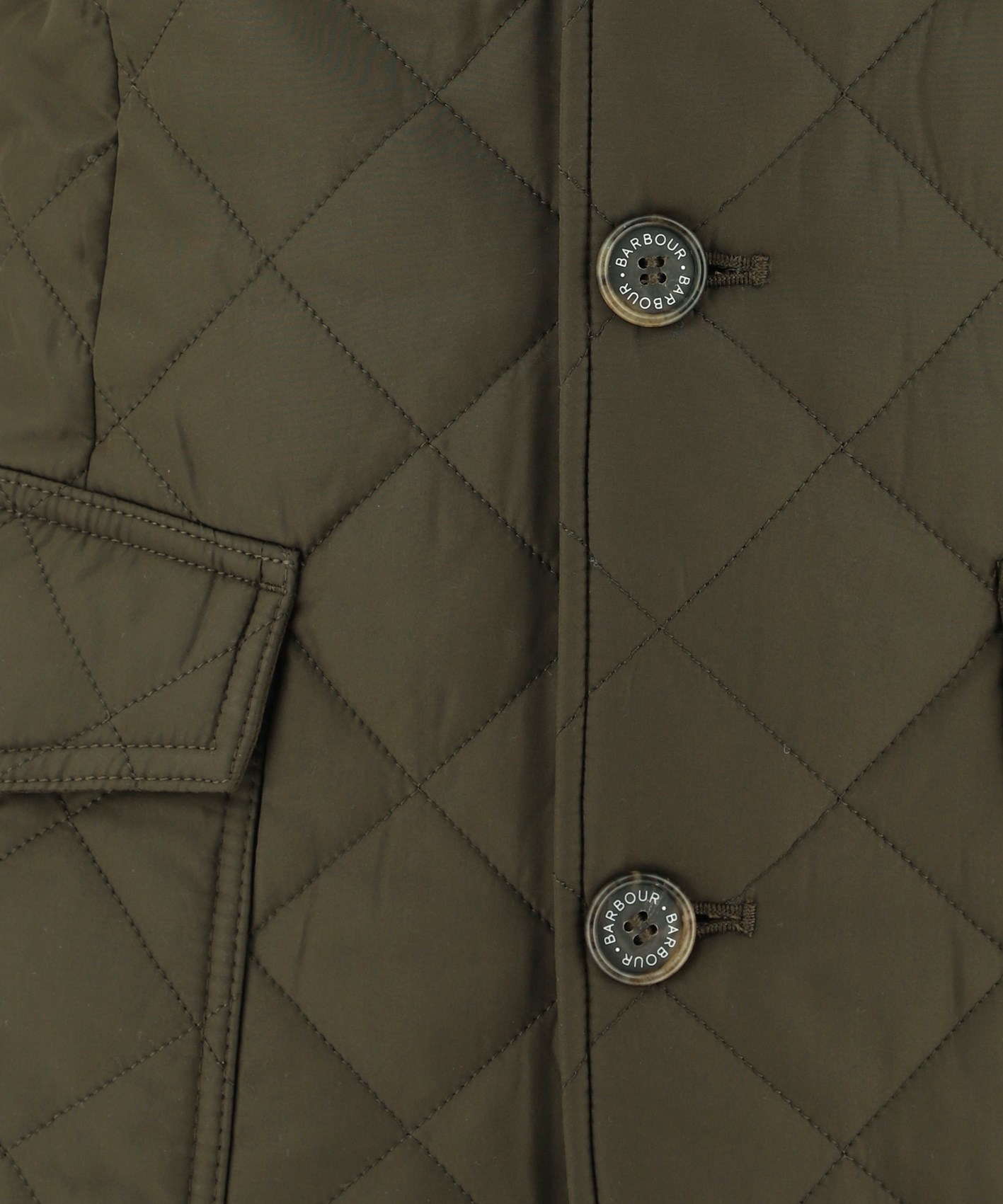 Barbour Lutz Quilted Jacket In Green