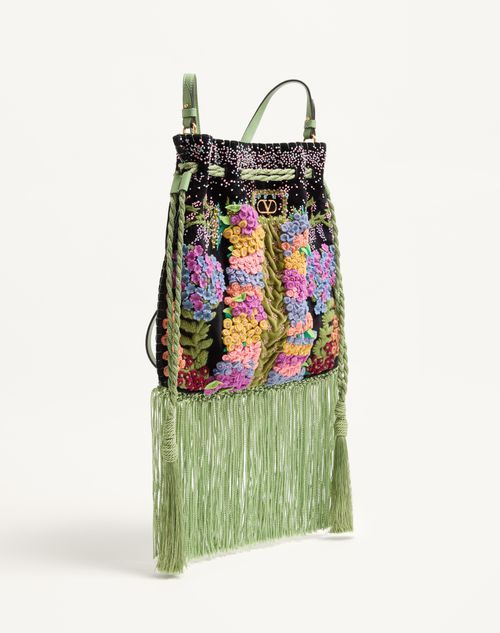 Valentino Logo Shoulder Bag In Multi
