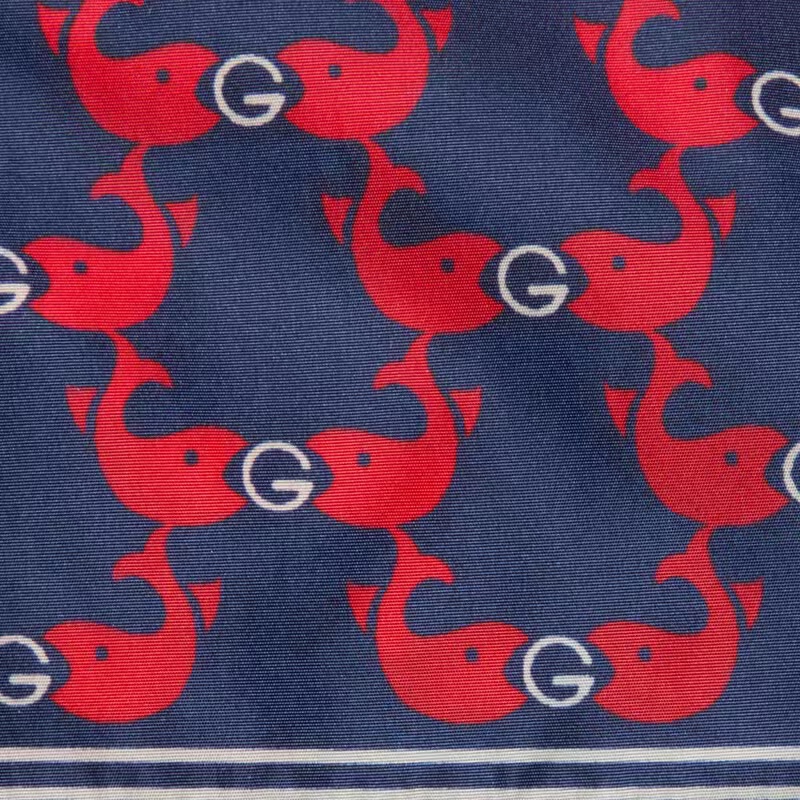 Gucci Children's Printed Nylon Swim Shorts In Blue