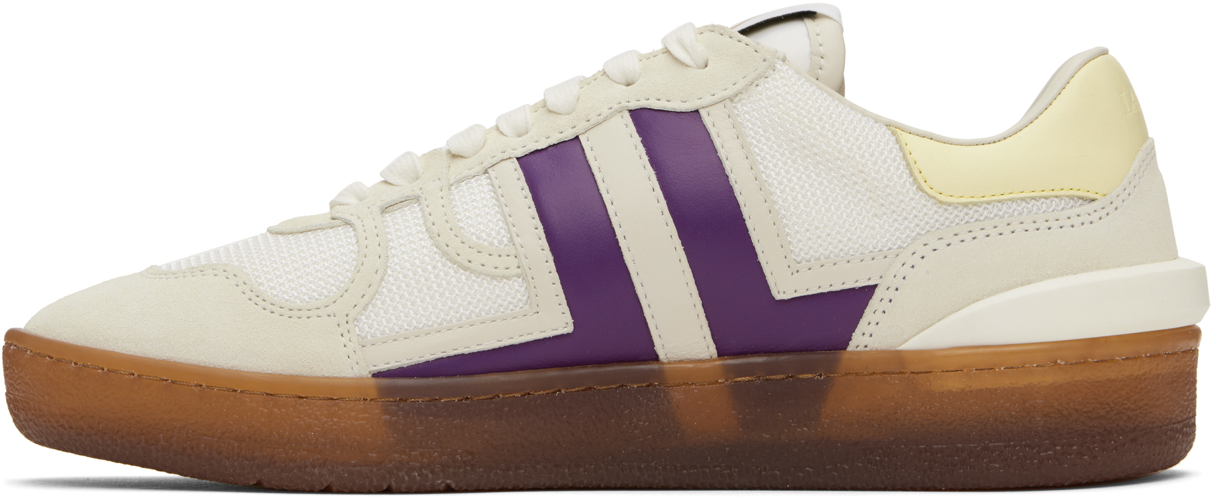 Lanvin Clay Sneakers With Translucid Sole In Neutral