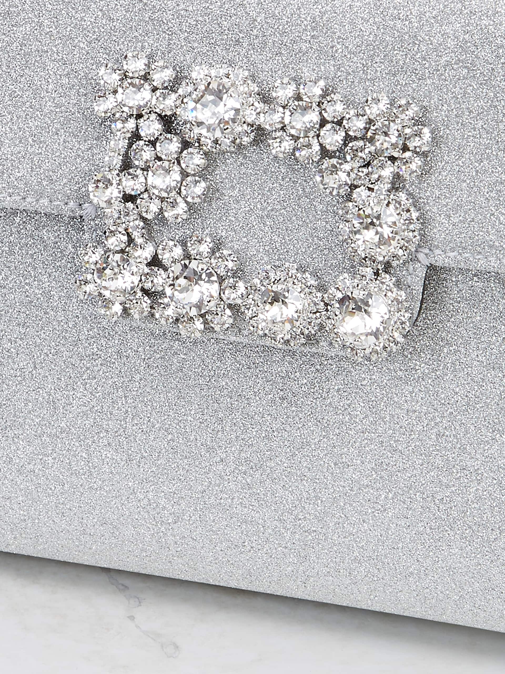 Roger Vivier Woman Handbag Silver Size - Polyester, Metal In White