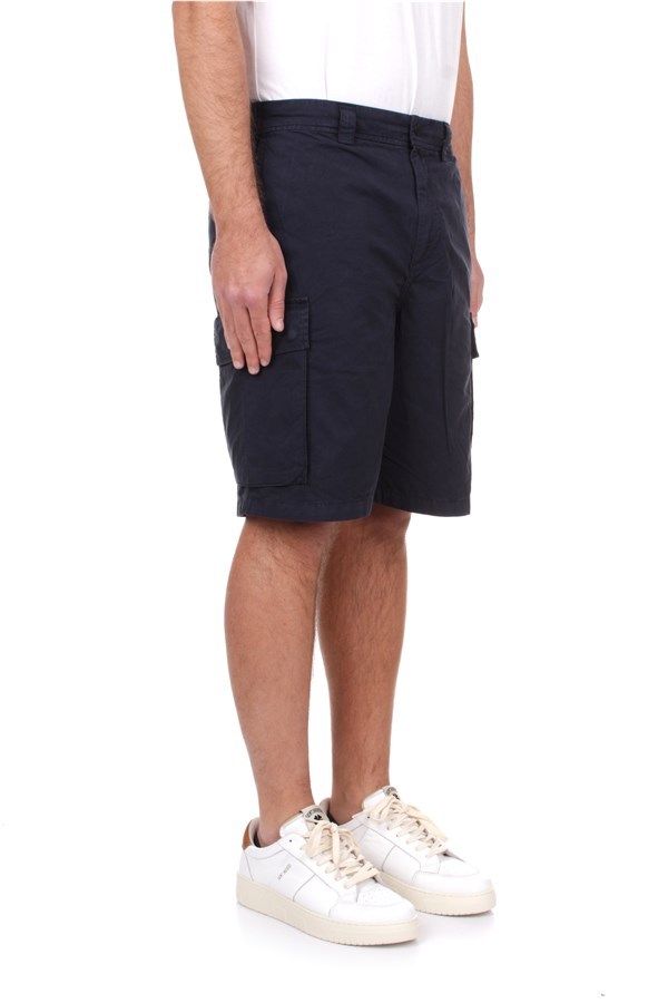 Woolrich Button Detailed Cargo Shorts In Black