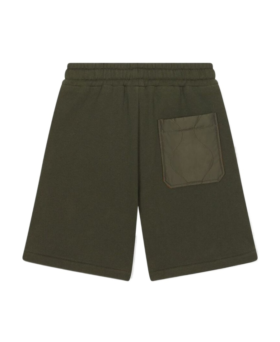 Dolce & Gabbana Stencil Logo Track Shorts In Green