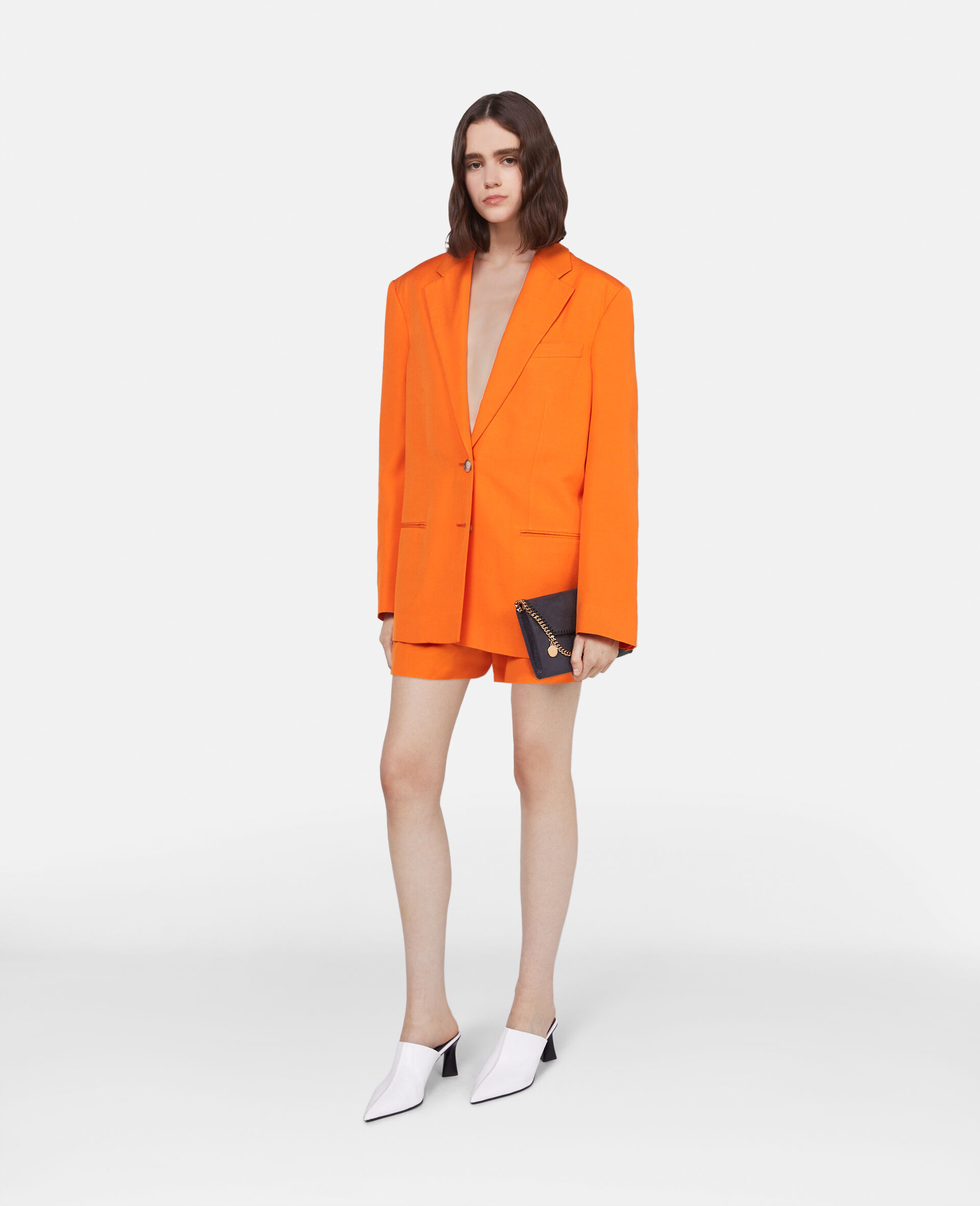 Stella Mccartney Single-breasted Blazer In Orange