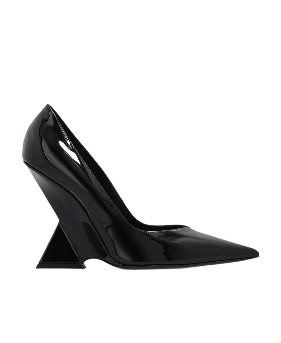 Attico Cheope 105mm Pointed-toe Pumps In Black