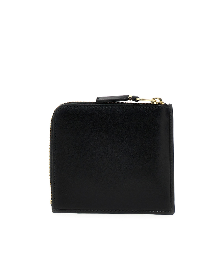 Comme Des Garçons Logo Wallet In Black