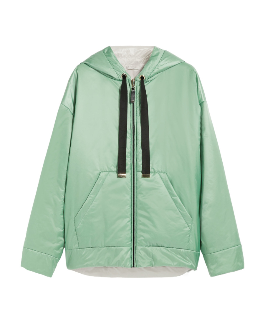 Max Mara Double-sided Zipper Cotton Suit In Green
