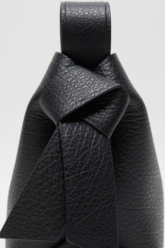 Acne Studios Women Mini Shoulder Bag With Musubi Knot In Black