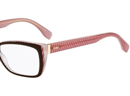 Fendi Logo Detail Flat Lens In White