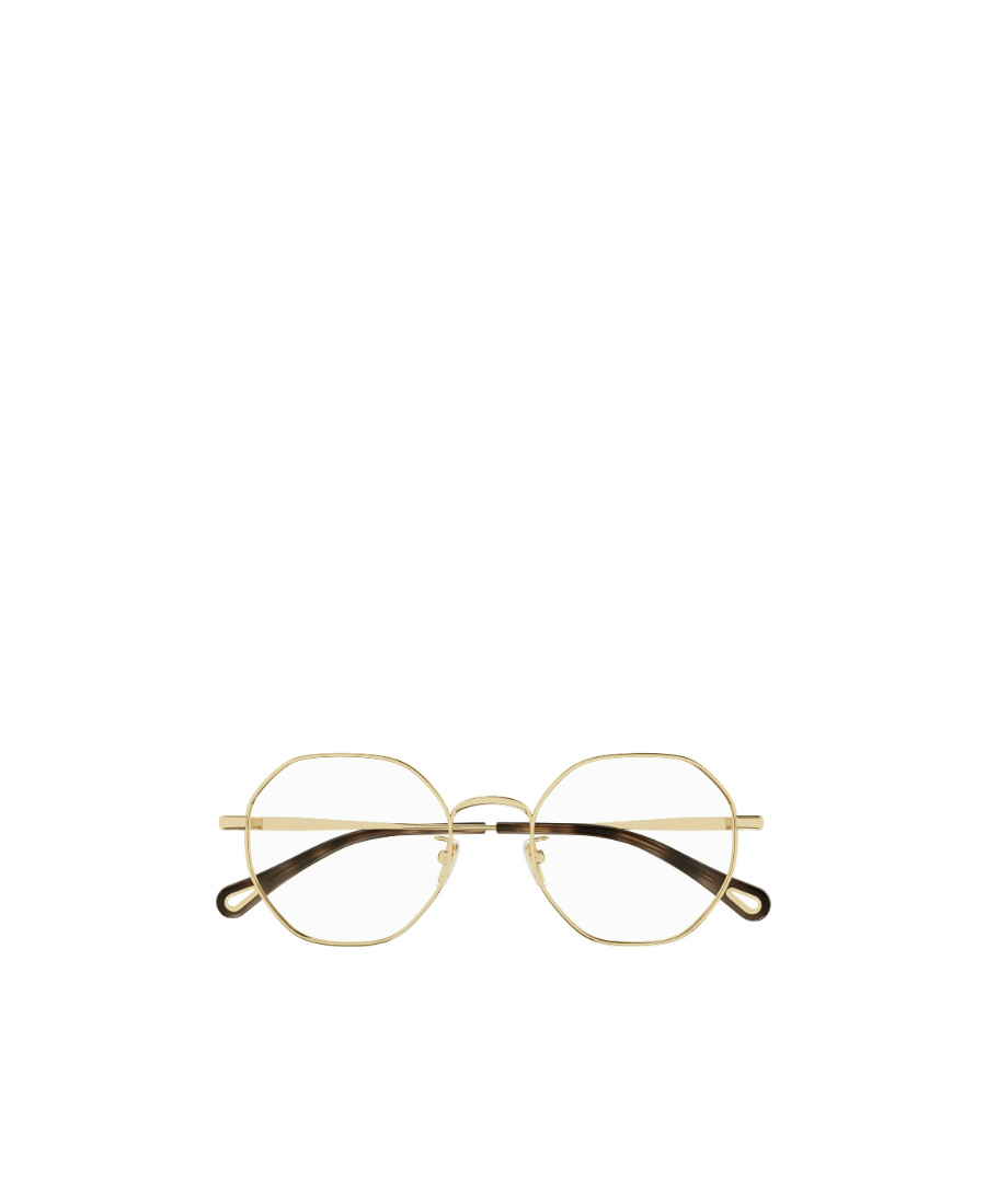 Chloé Tortoiseshell-effect Geometric-frame Glasses In Nude
