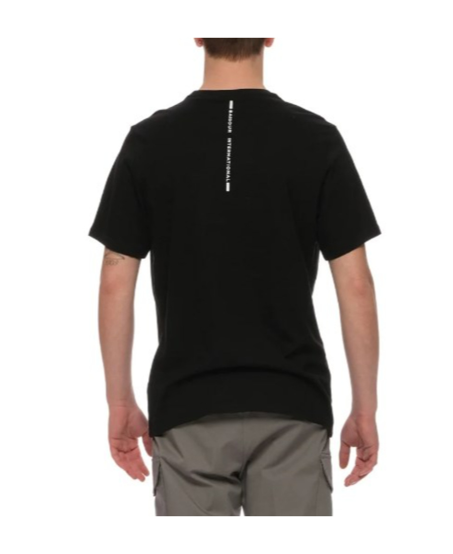 Barbour Logo Printed Crewneck T-shirt In Black