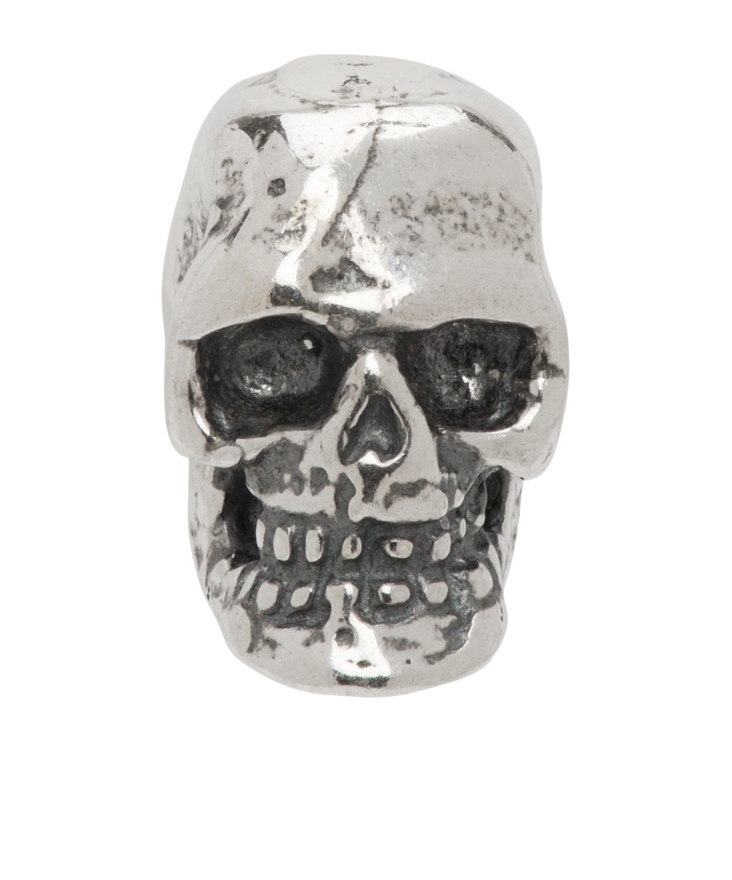 Emanuele Bicocchi Logo Single Stud Earring In Gray