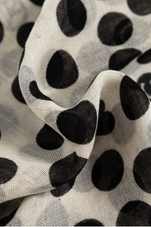 Moschino Polka-dot Pattern Scarf In White