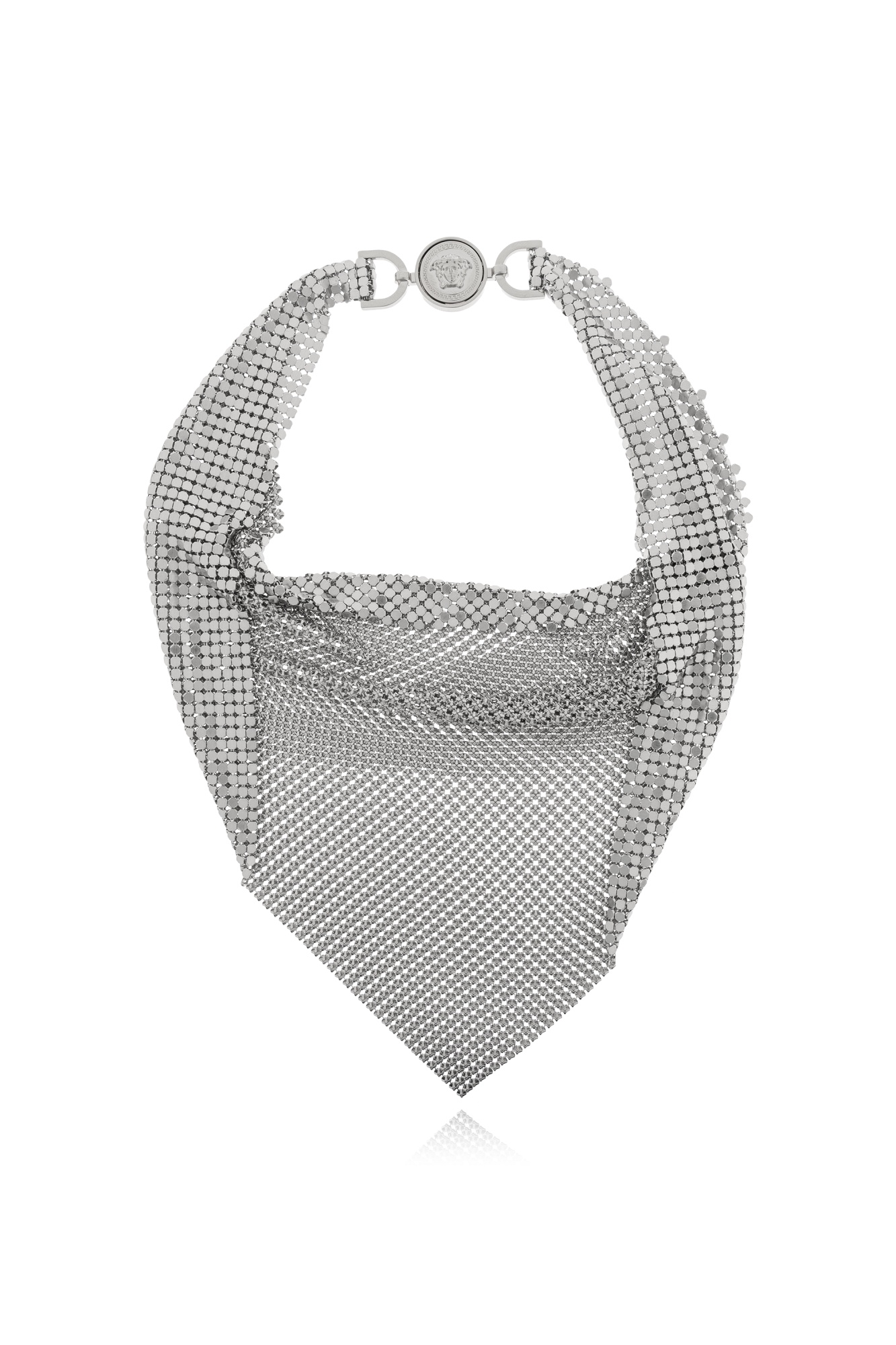 Versace Gleaming Necklace In Metallic