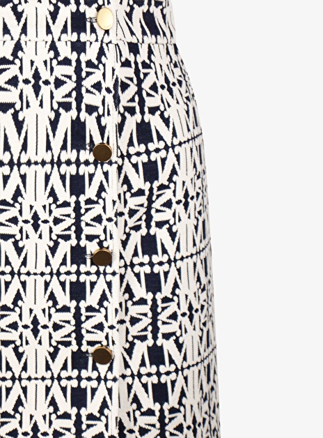 Max Mara Pattern Skirt In White
