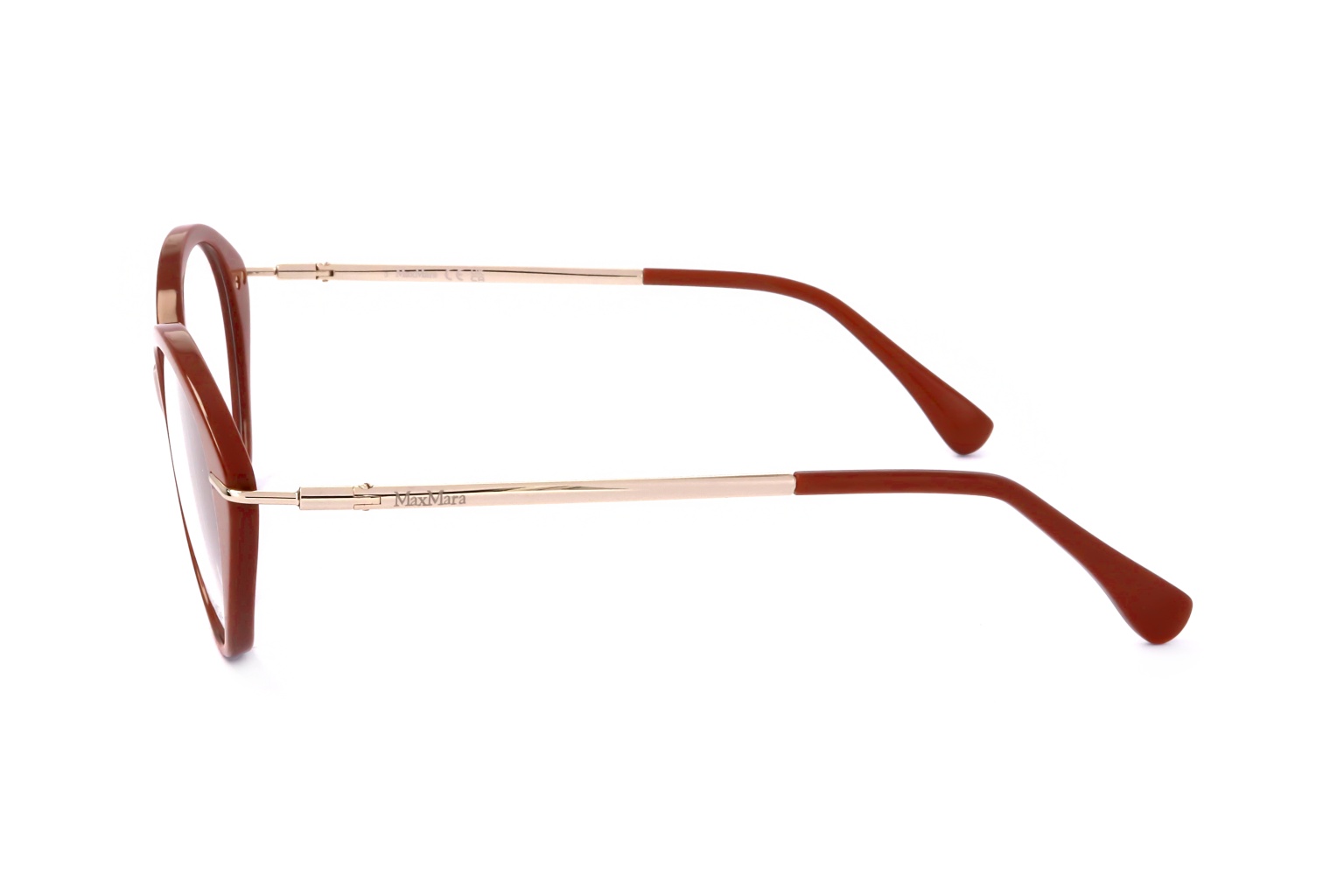 Max Mara Logo Flat Mirror In Red