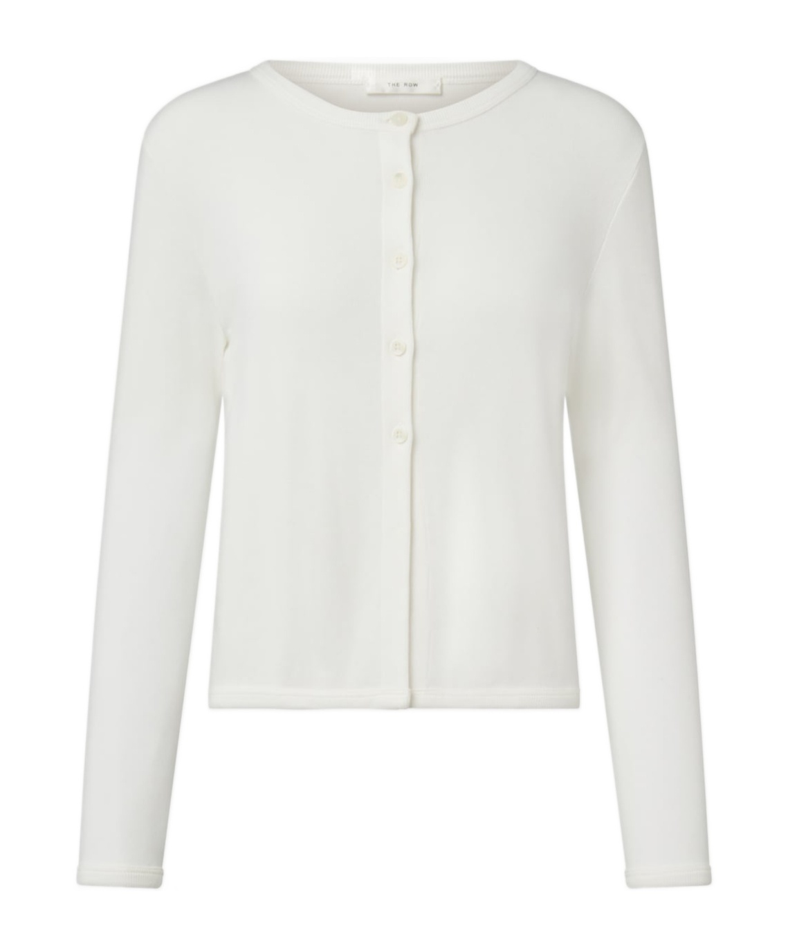 The Row Gretas Cotton Cardigan In White