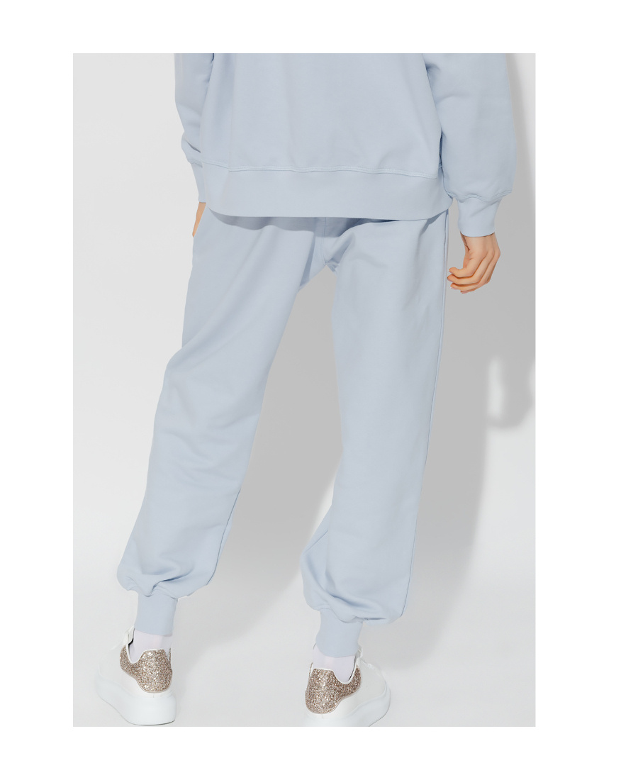 Alexander Mcqueen Logo-print Track Pants In Blue