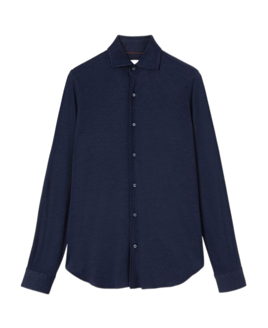 Loro Piana Logo Long-sleeved Shirt In Black