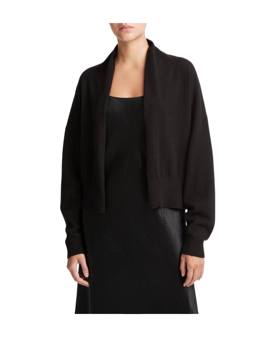 VINCE OPEN-FRONT DROP-SHOULDER CARDIGAN