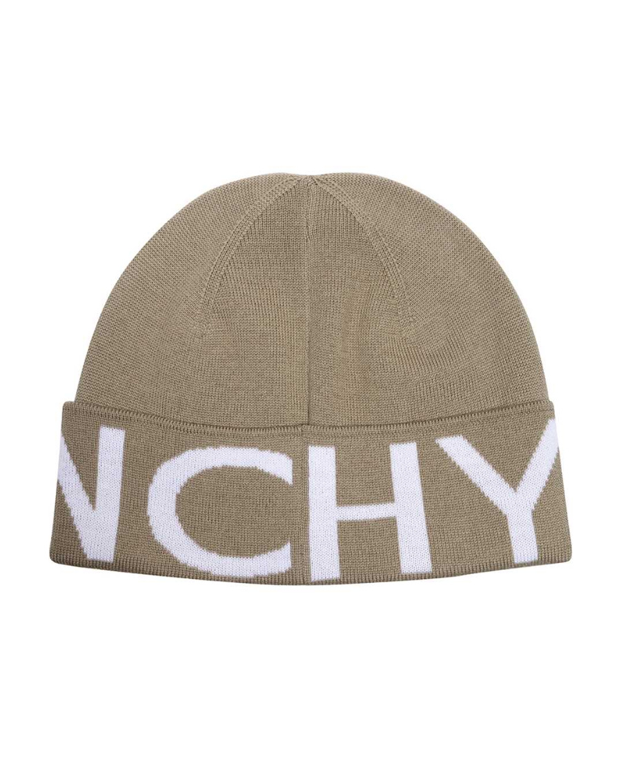 Givenchy Logo Woolen Cap In Nude