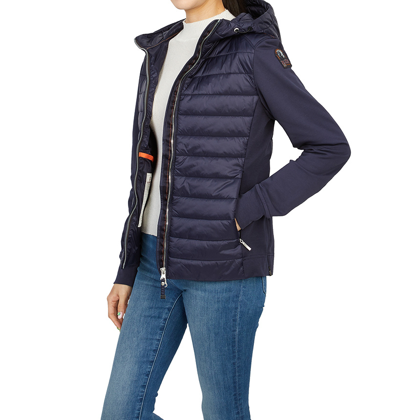 Parajumpers Long-sleeved Hooded Cotton-padded Suit In Black