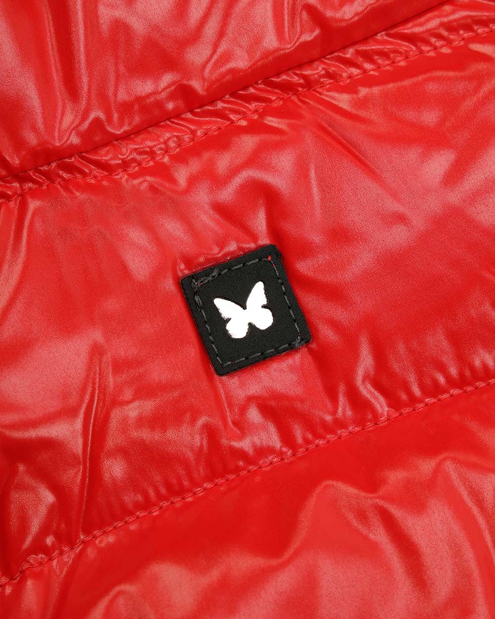 Weekend Max Mara Hooded Quilted Down Jacket In Red