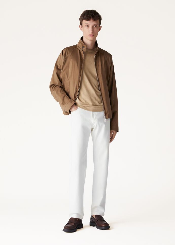 Loro Piana Long-sleeved Casual Jacket In Brown