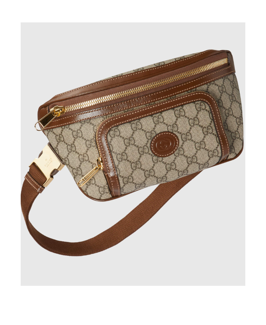 Gucci Interlocking G Belt Bag In Brown