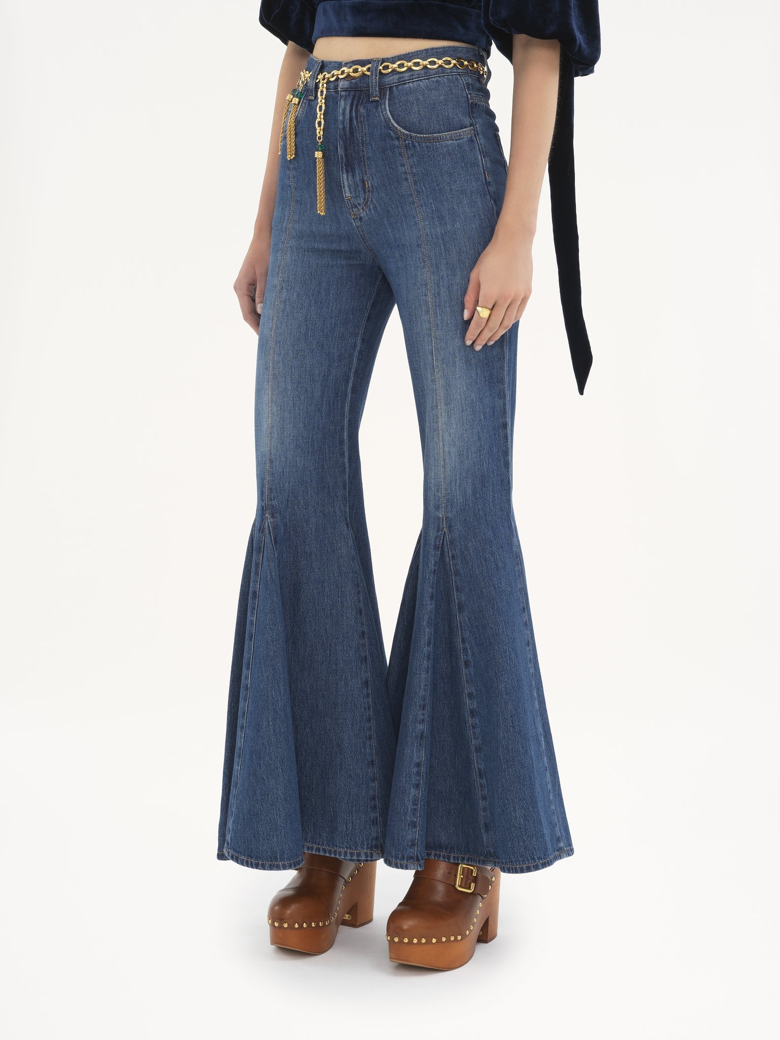 Chloé Multi-pocket Jeans In Blue
