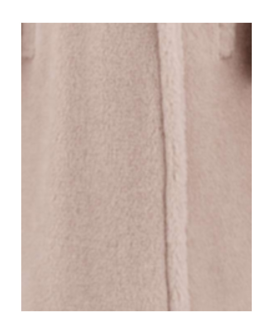 Max Mara Teddy Bear Vegan Fur Coat In Nude