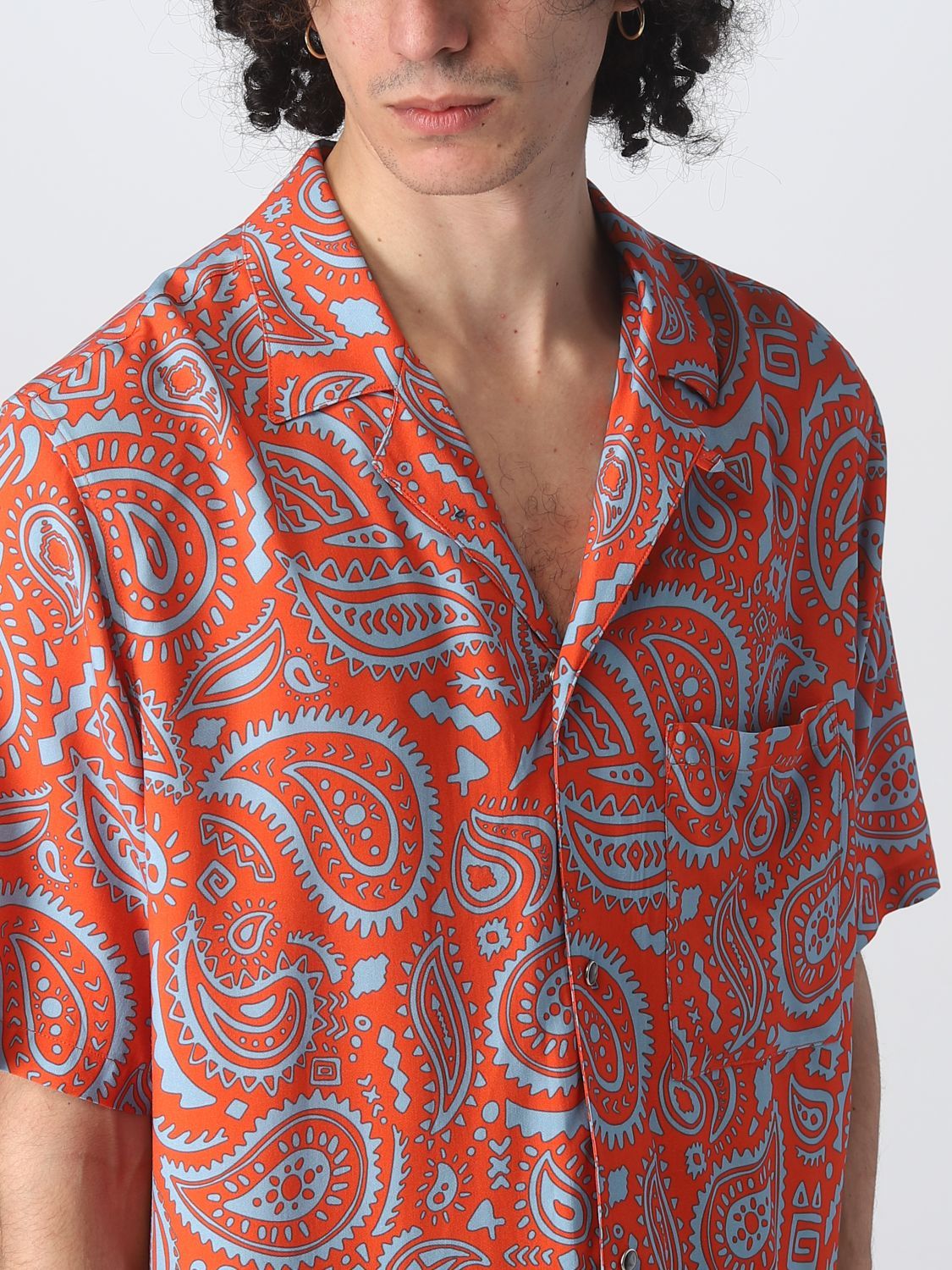 Marcelo Burlon County Of Milan Marcelo Burlon Paisley Hawaii Shirt In Multicolor